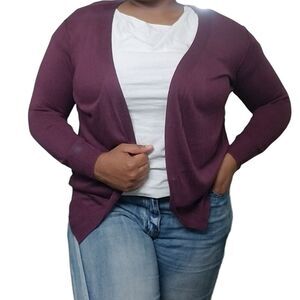 Bloomchic Purple Cardigan size 10